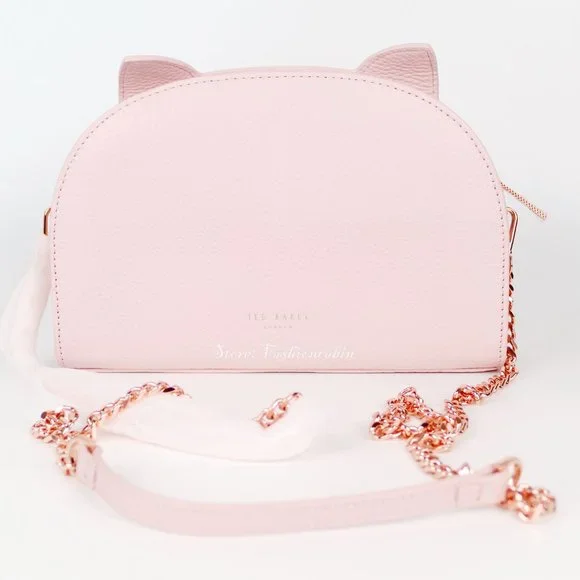 NWT Ted Baker Cat Leather Crossbody Bag